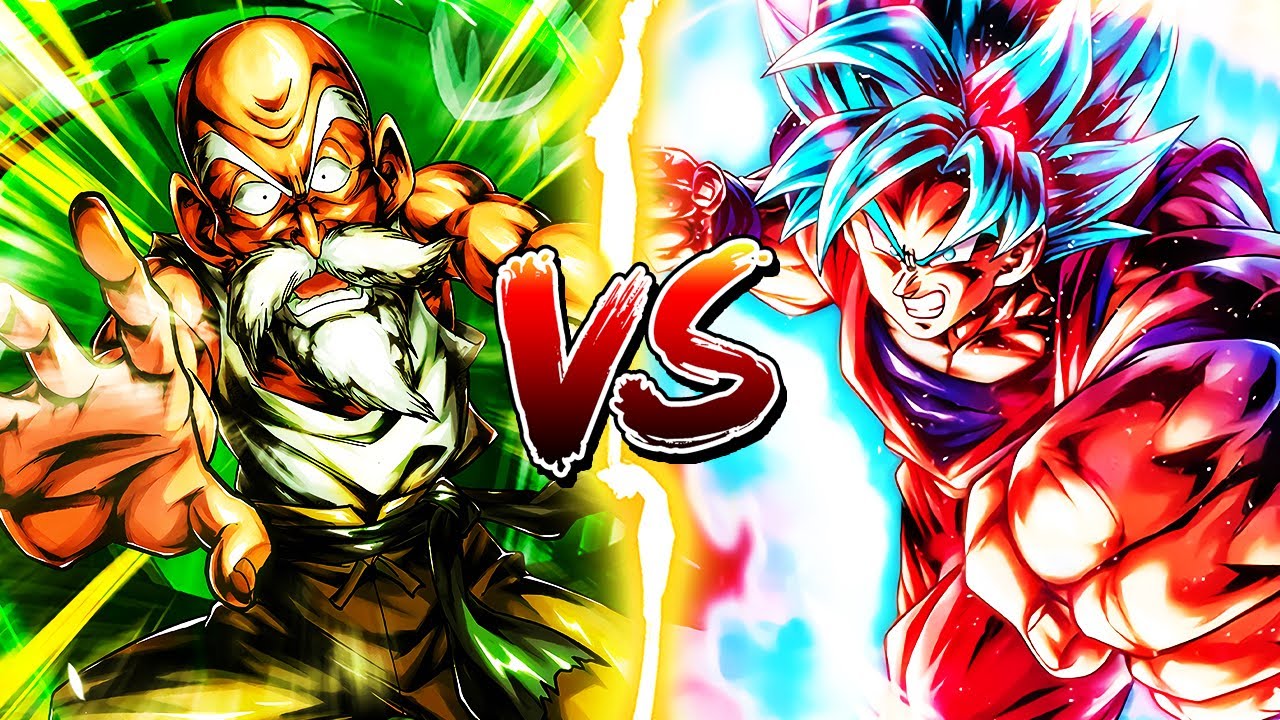 SPARKING MASTER ROSHI VS ULTRA BLUE KAIOKEN GOKU - Dragon Ball Legends