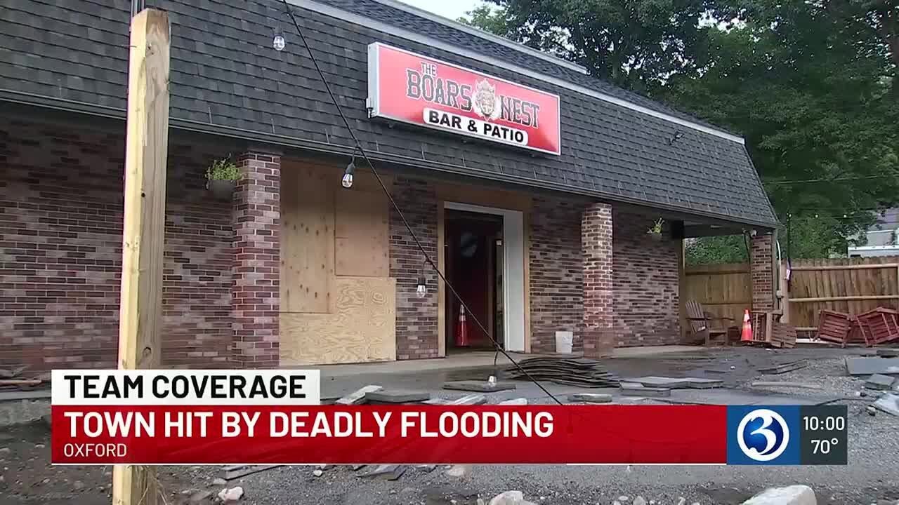 Town of Oxford hit by deadly flooding