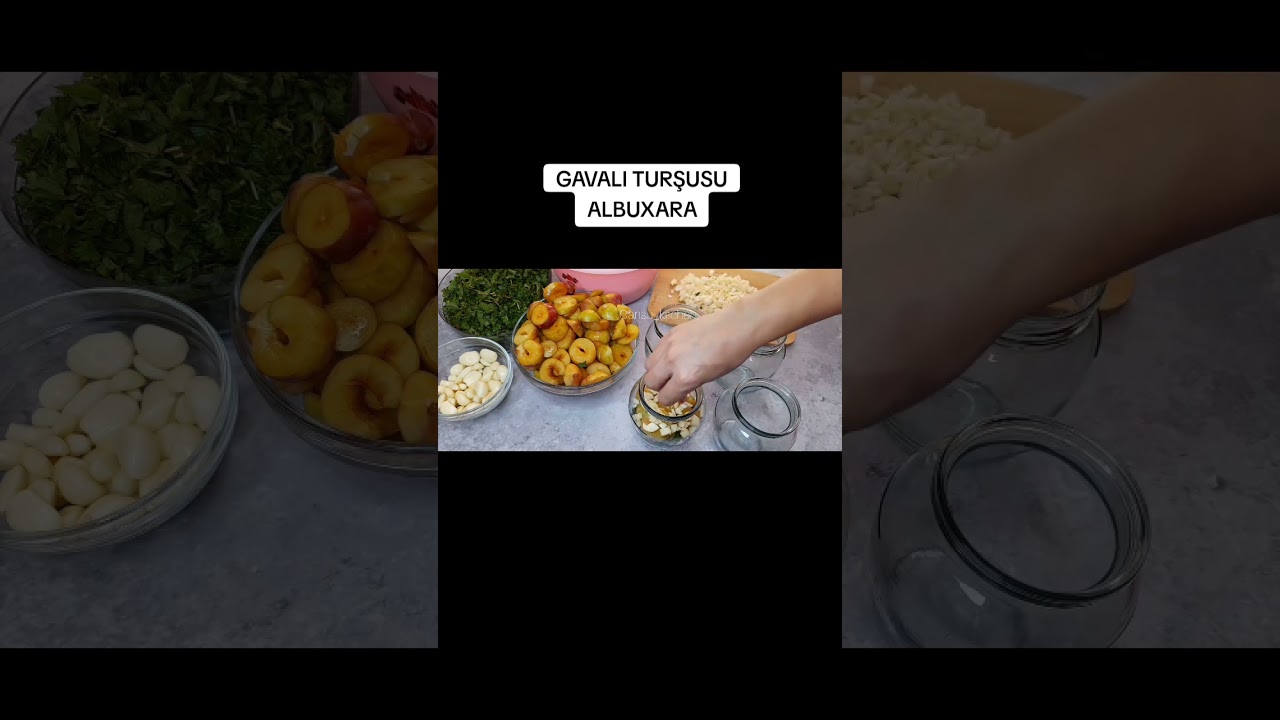 Gavalı Turşusu(Albuxara) #recipe #reseptlər #cansu_kitchen #sirniyyatlar #food #shorts #turşular