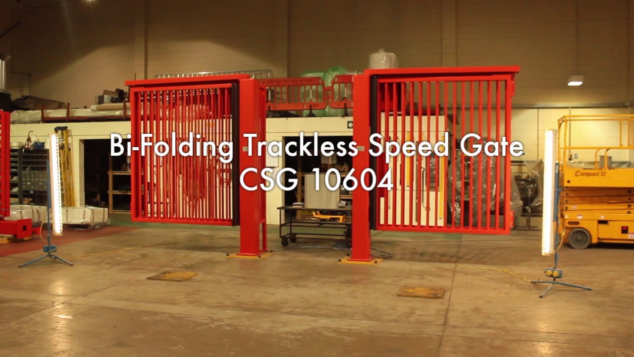 Trackless Bi-Folding Speed Gate – CSG 10604