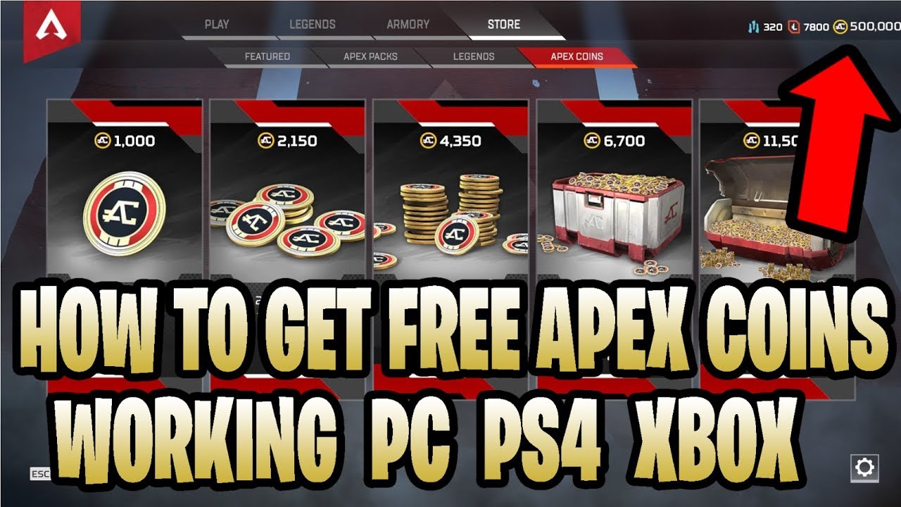 HOW TO GET APEX COINS FOR FREE PC PS4 XBOX GLITCH EXPLOIT