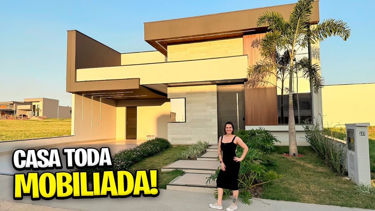 Casa térrea MOBILIADA à venda, condomínio fechado em Indaiatuba (Maria Candida)