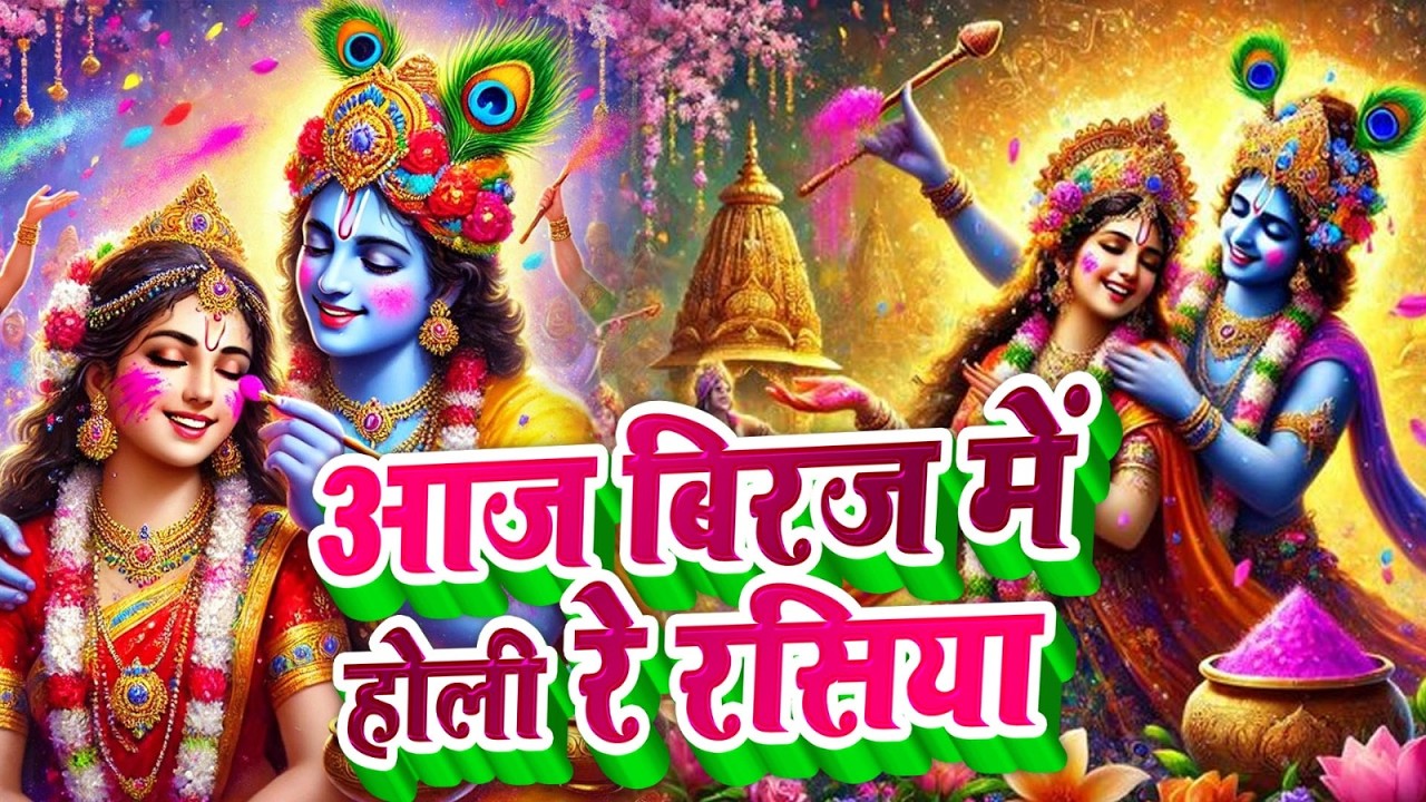 आज बिरज में होरी रे रसिया | Holi Song Biraj Mein Hori Re Rasiya | Krishna Bhajan |