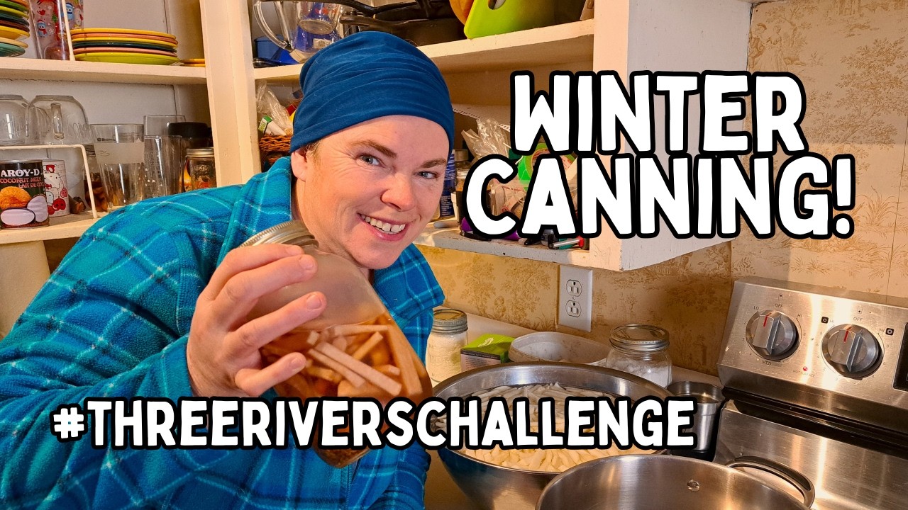 Winter FOOD PRESERVATION: Canning To Clean Out The Freezer #threeriverschallenge (Freezer Challenge)