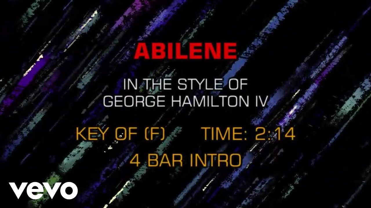 George Hamilton IV - Abilene (Karaoke)