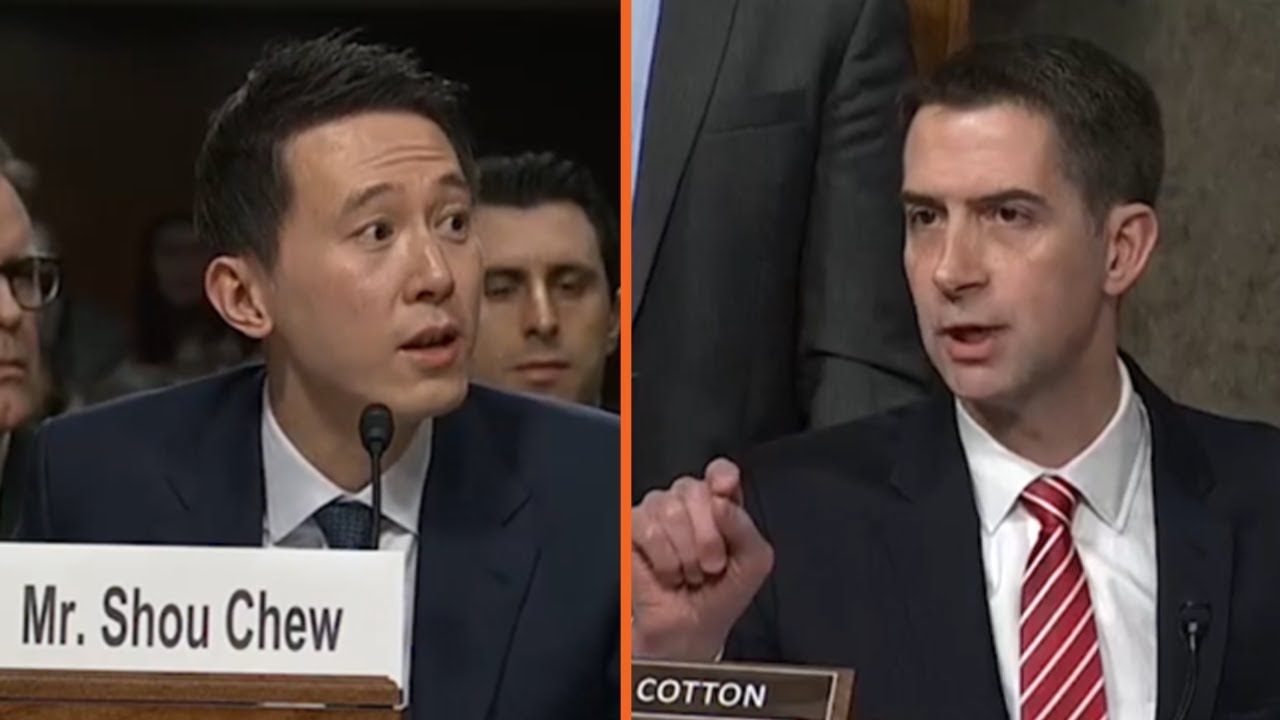 Sen. Tom Cotton GRILLS the TikTok CEO about China's Control of Company