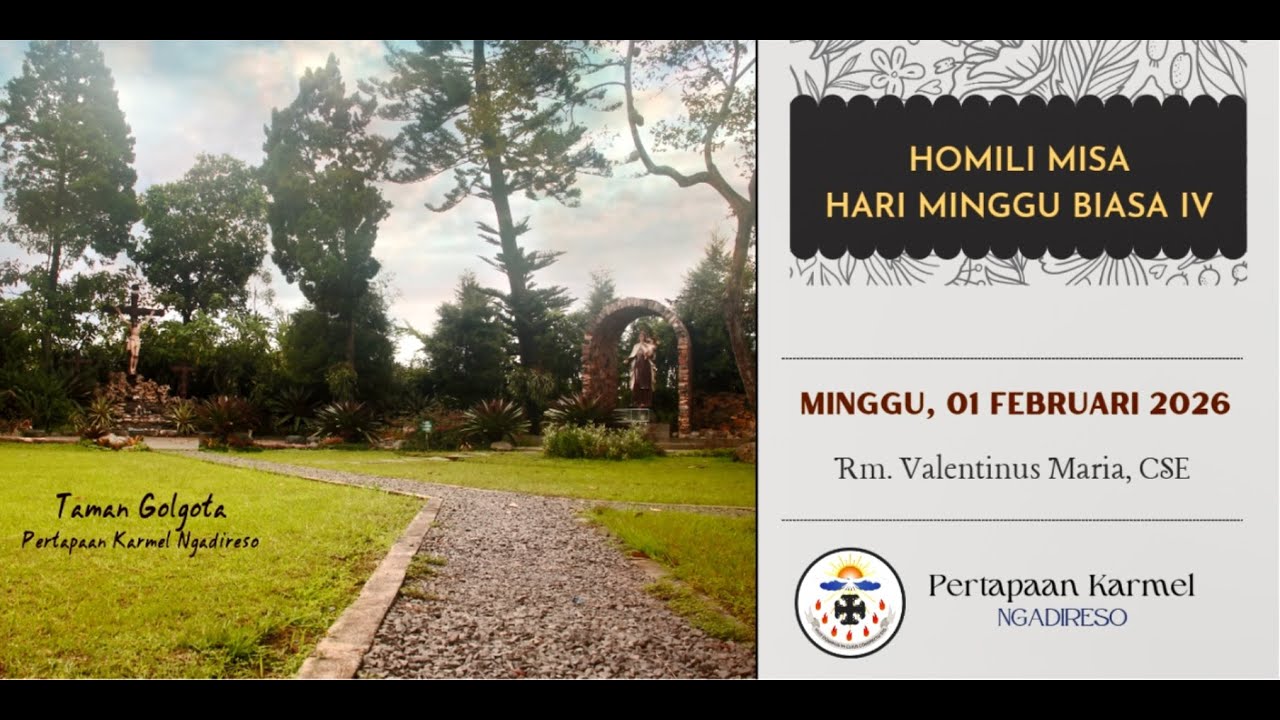 HOMILI MISA HARI MINGGU BIASA IV - 01 Februari 2026