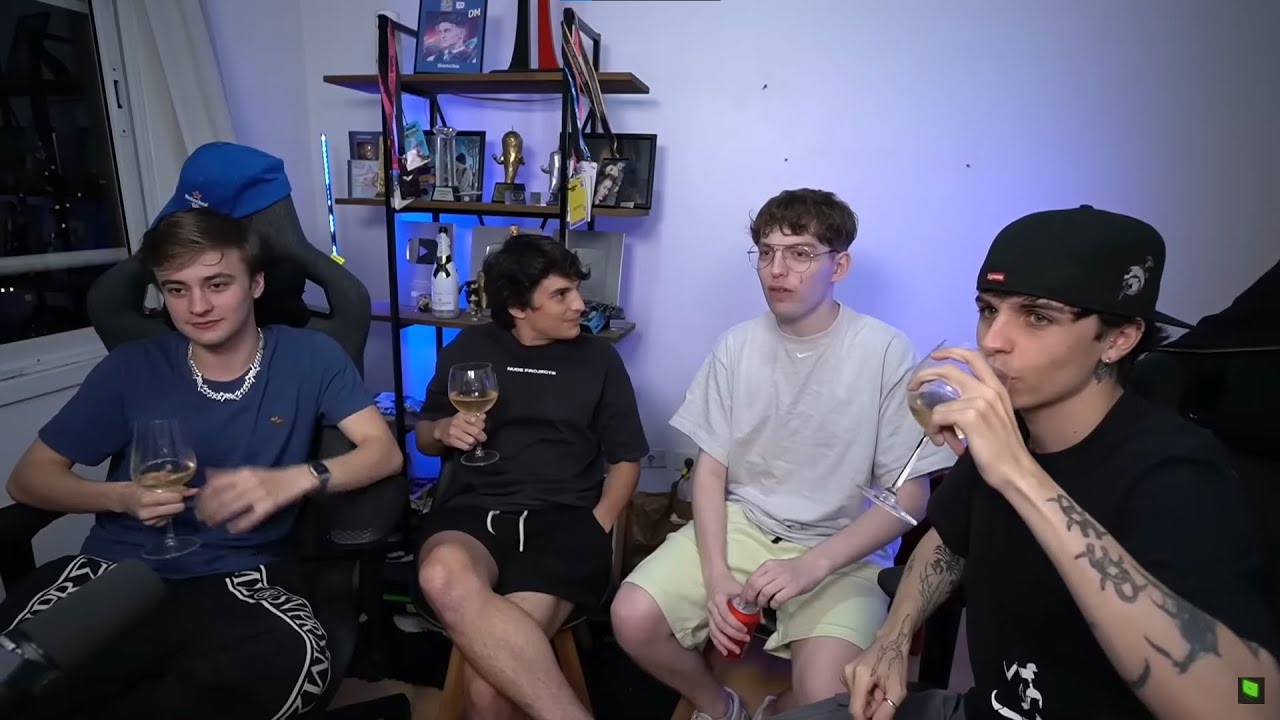 STREAM PRESENCIAL DAVO XENEIZE, GONCHO, MERNUEL Y MORKI  (TERMINA EN DOXEO jaja)(STREAM COMPLETO)