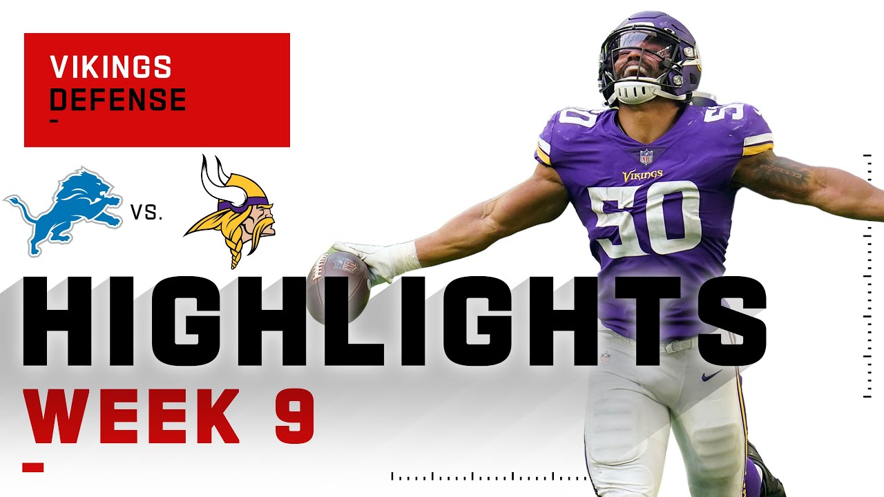 Vikings Defensive Highlights vs. Lions | NFL 2020