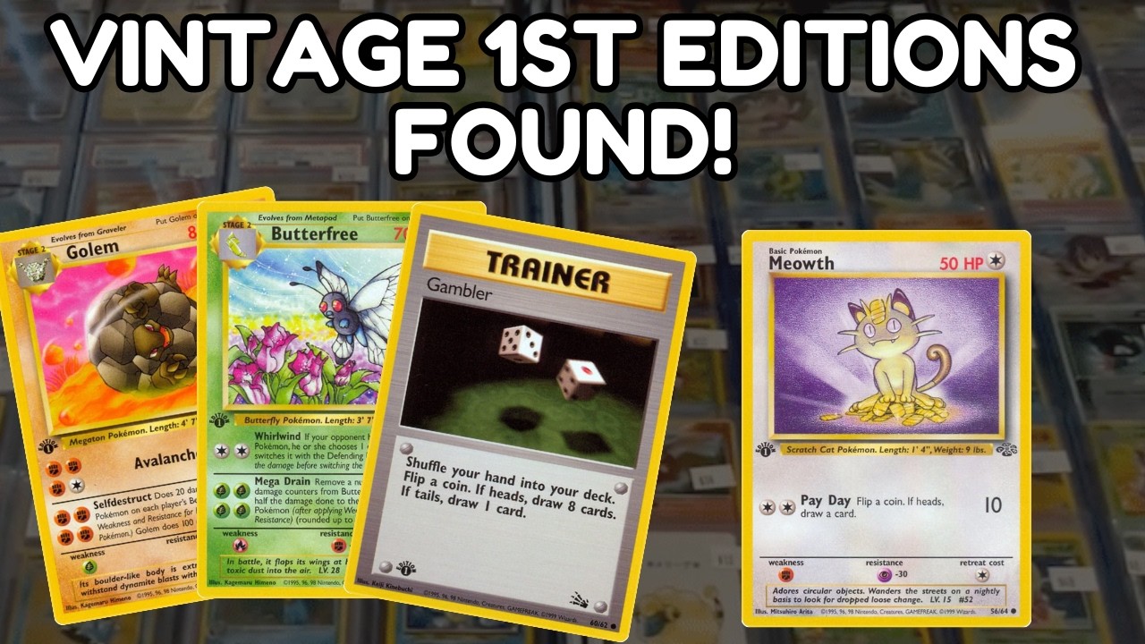 Я нашла редкие винтажные карточки Pokemon на выставке коллекционных карточек | Покупки из коллекции