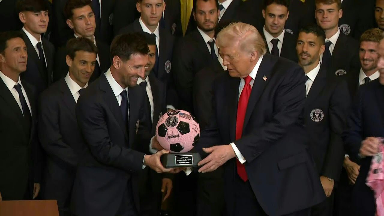Trump homenajea a Messi y al Inter Miami en la Casa Blanca | AFP