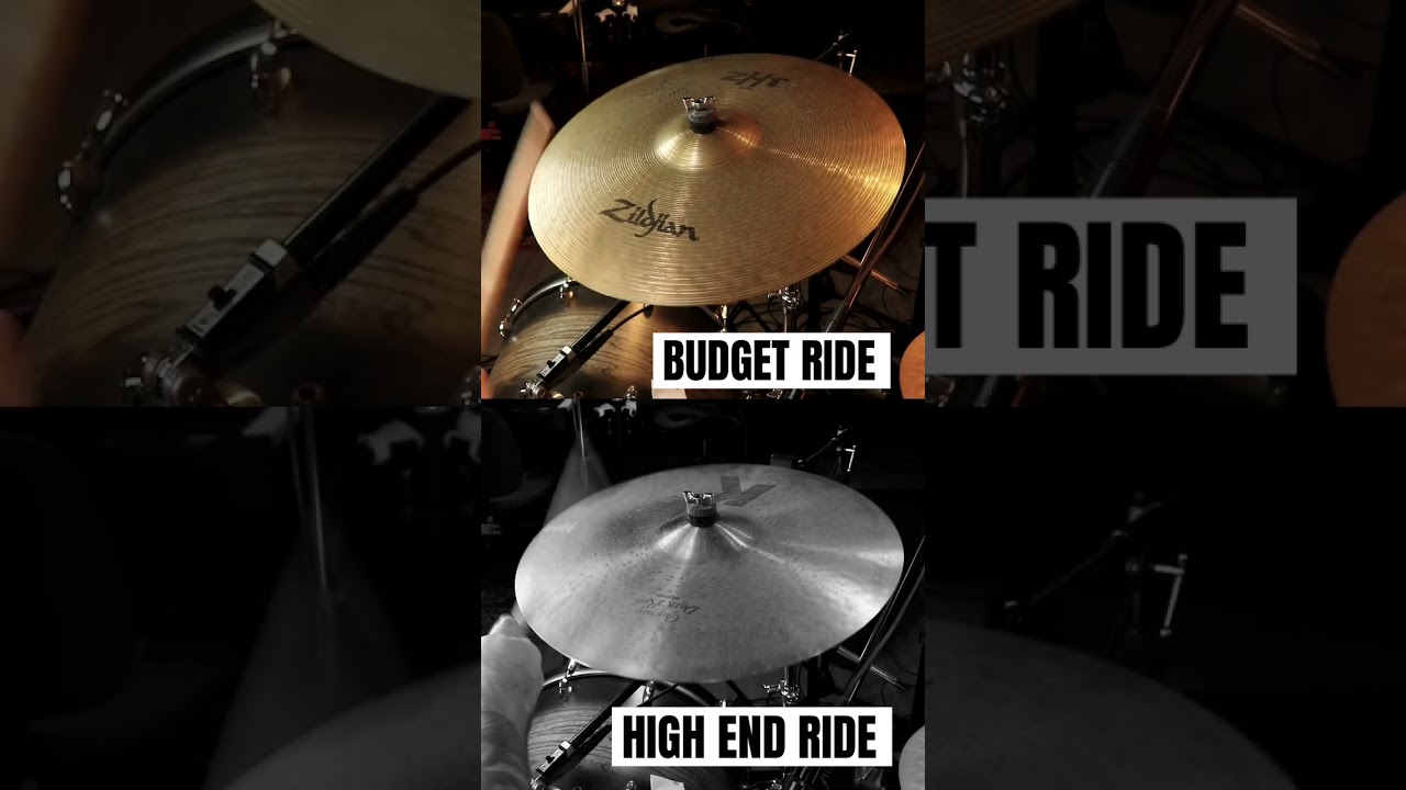 Budget vs High End! 🥁 #ridecymbal #drums #music #comparison