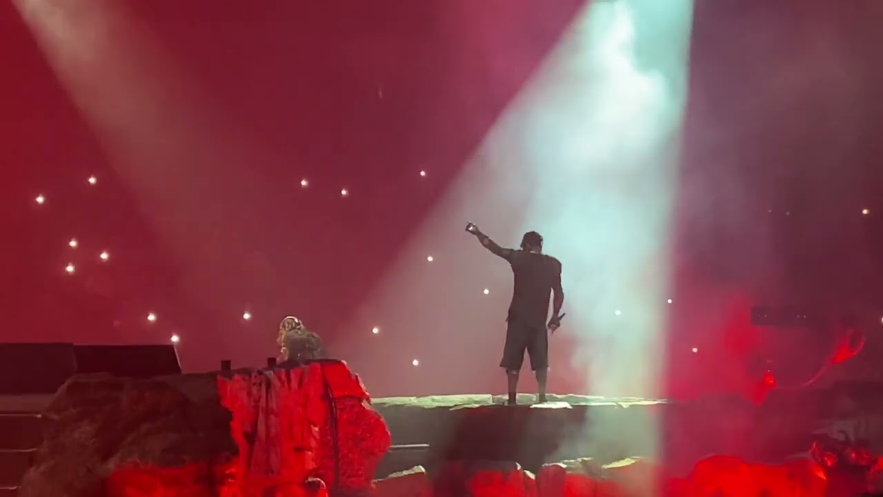 Offset and Travis Scott performing Say My Grace