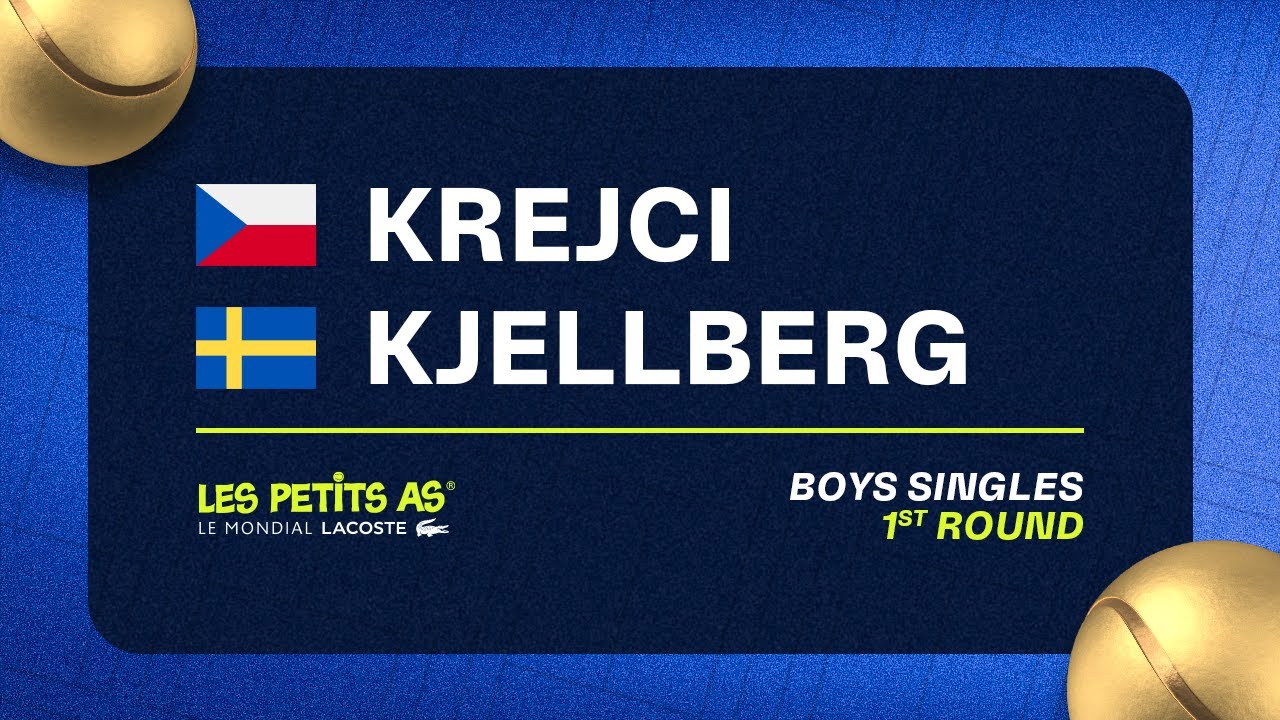Les Petits As 2023 | Boys Singles 1R | Tomas Krejci vs William Johann Kjellberg