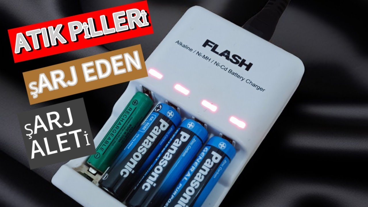 Atık Pilleri Şarj Eden Cihaz