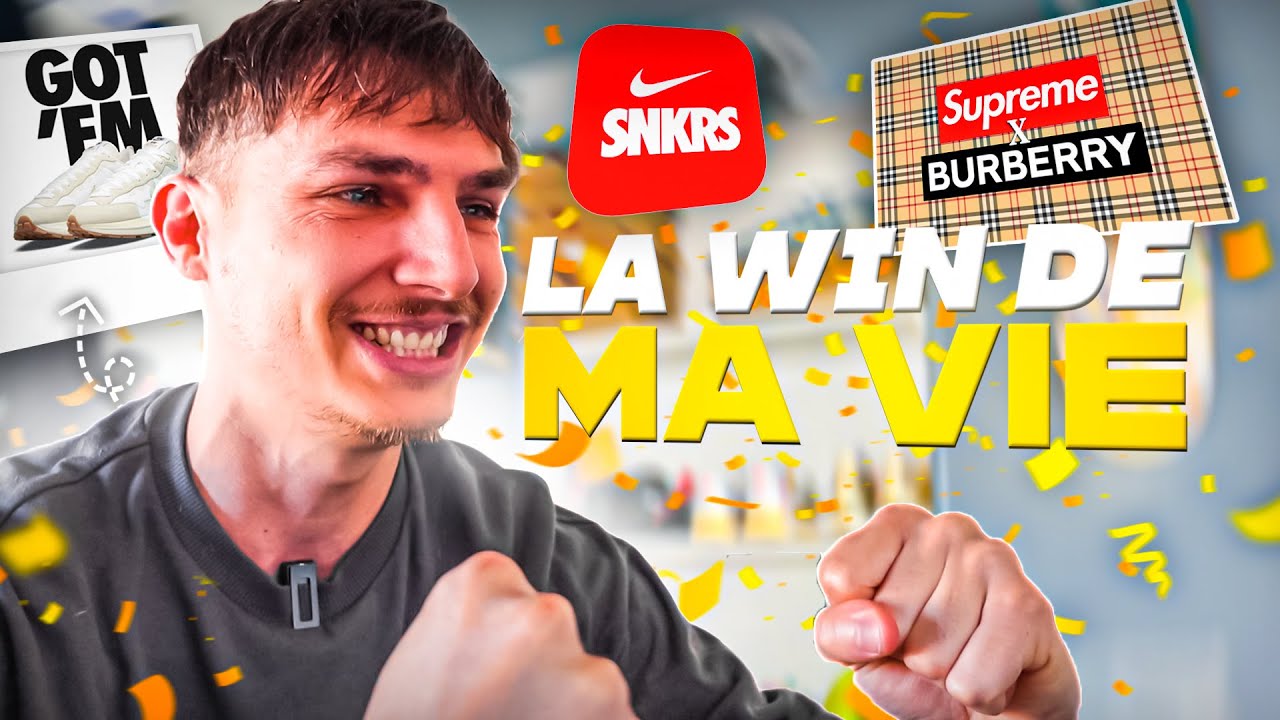 LIVE COP !!! SNKRS Nike Sacai Vaporwaffle + Supreme Burberry