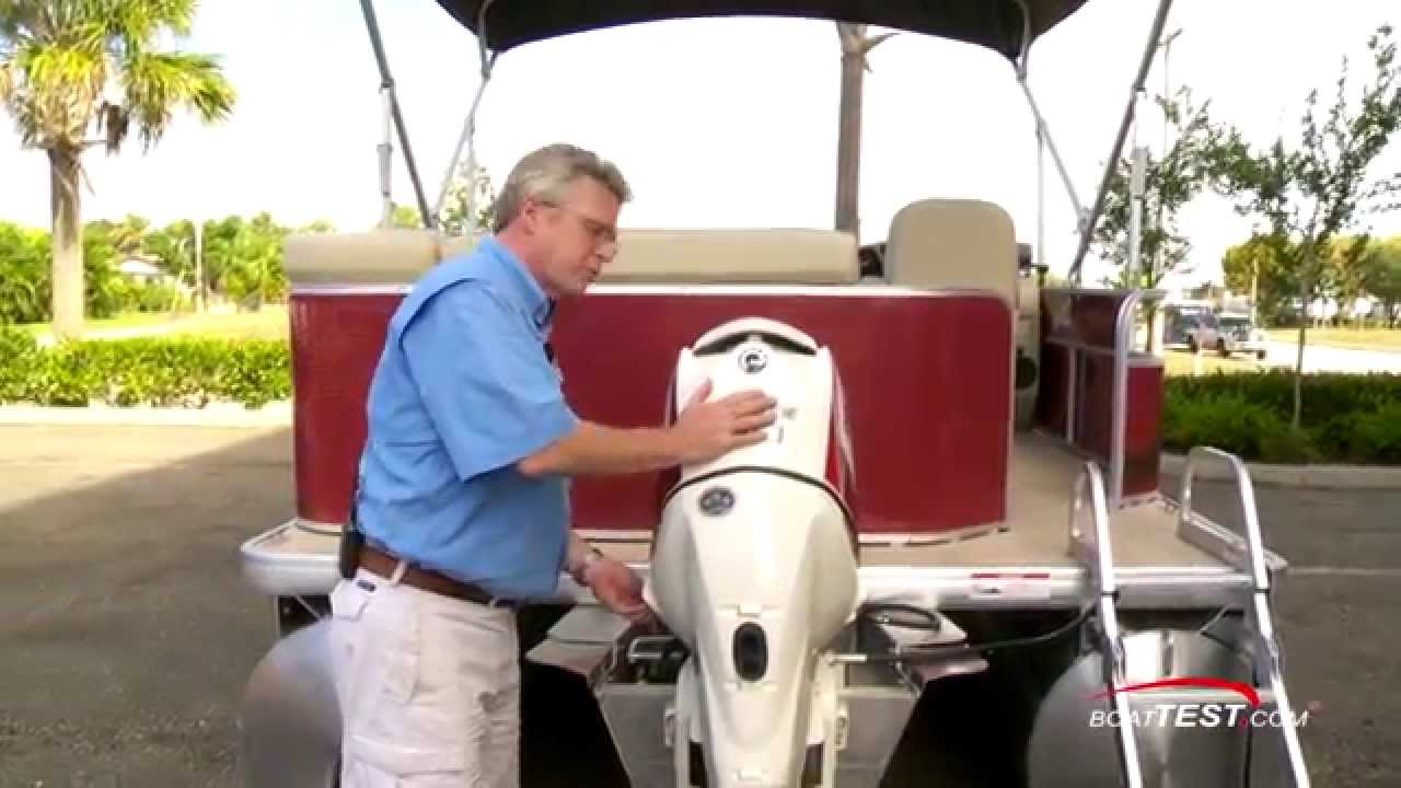 Evinrude E-TEC 90 Pontoon Series Test 2014- By BoatTest.com