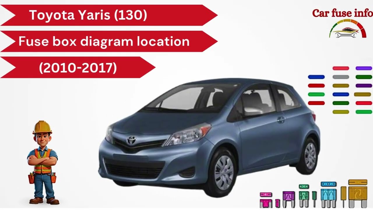 Diagram of the fuse box Toyota Yaris (130) (2010-2017)
