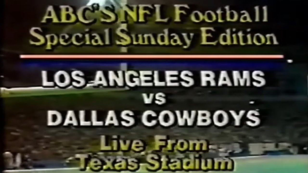 1979 Dallas Cowboys vs Los Angeles Rams Week 7 (Broadcast+Don Meredith Commentary)