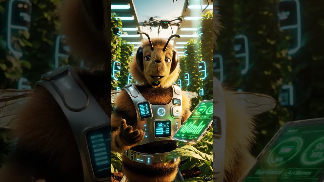 🐝🌾 Smart Farming in Action! Bee Tech Expert Optimizing Crops | Realistic Animal Professions