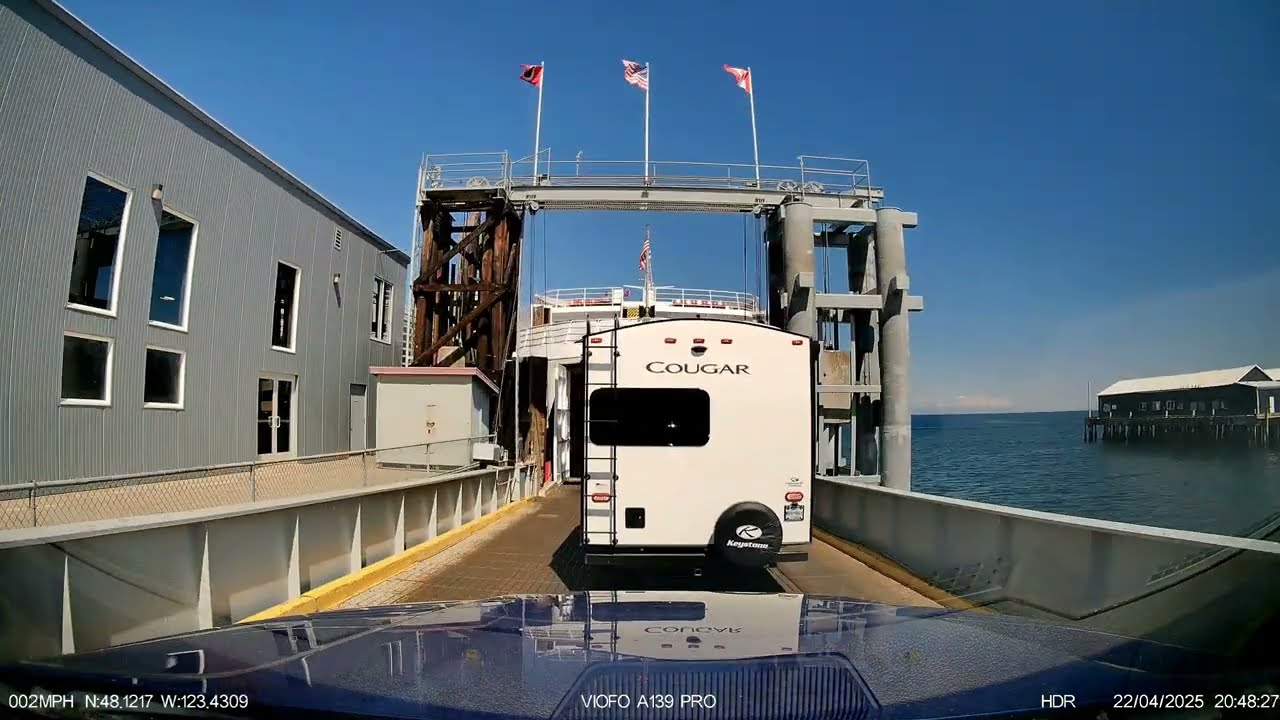 Coho Ferry Trip Raw Footage - Port Angeles to Victoria April 2025