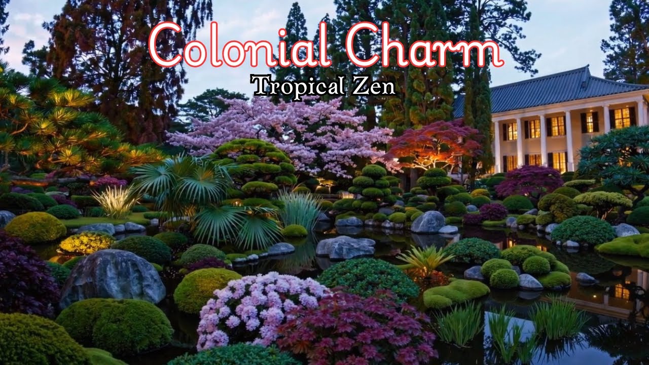 Tropical Japanese Garden Ideas for Colonial Style Homes