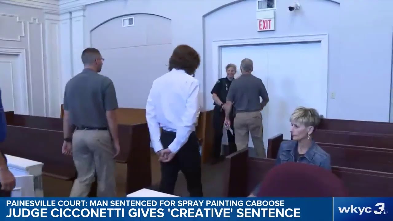 Judge Michael Cicconetti gives 'creative' sentence to man who spray painted caboose