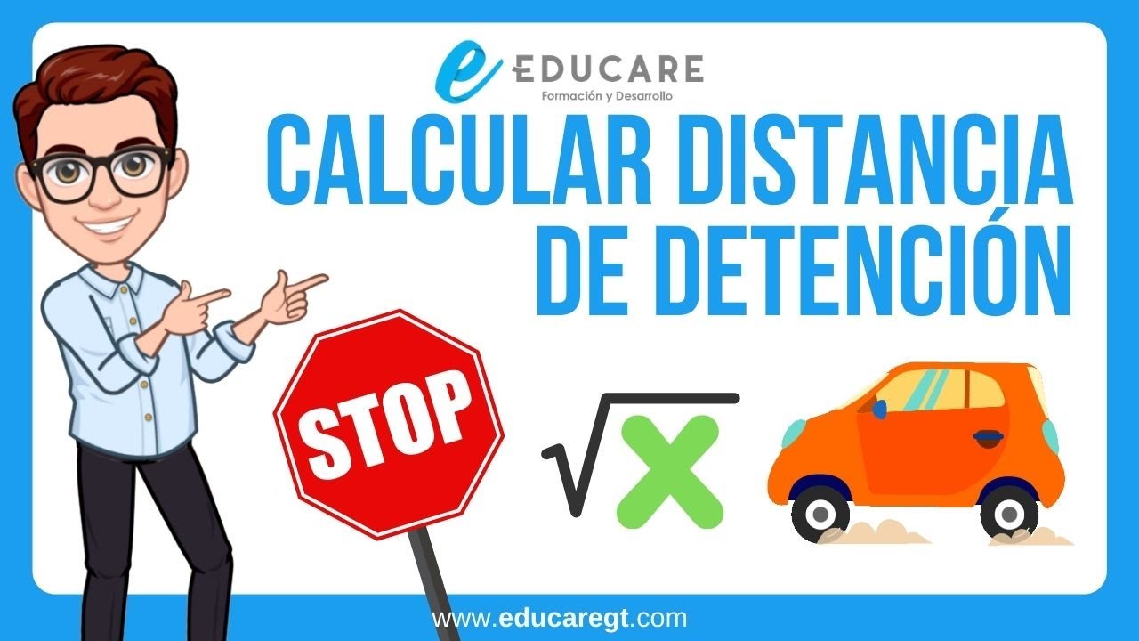 ✅ Como calcular DISTANCIA DE DETENCIÓN de un VEHÍCULO 🚗 👉 | FACIL  |