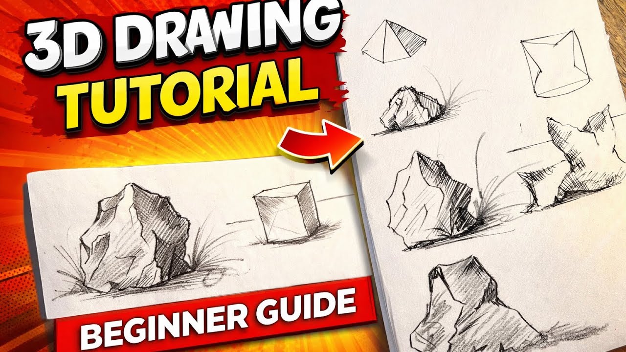 Drawing a rock using shape