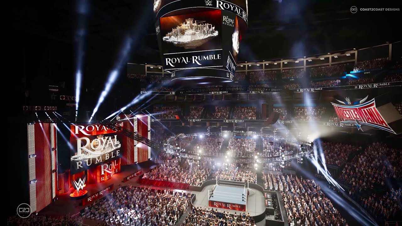 Throwback: WWE Royal Rumble 2016 Stage Showcase & Pyro animation
