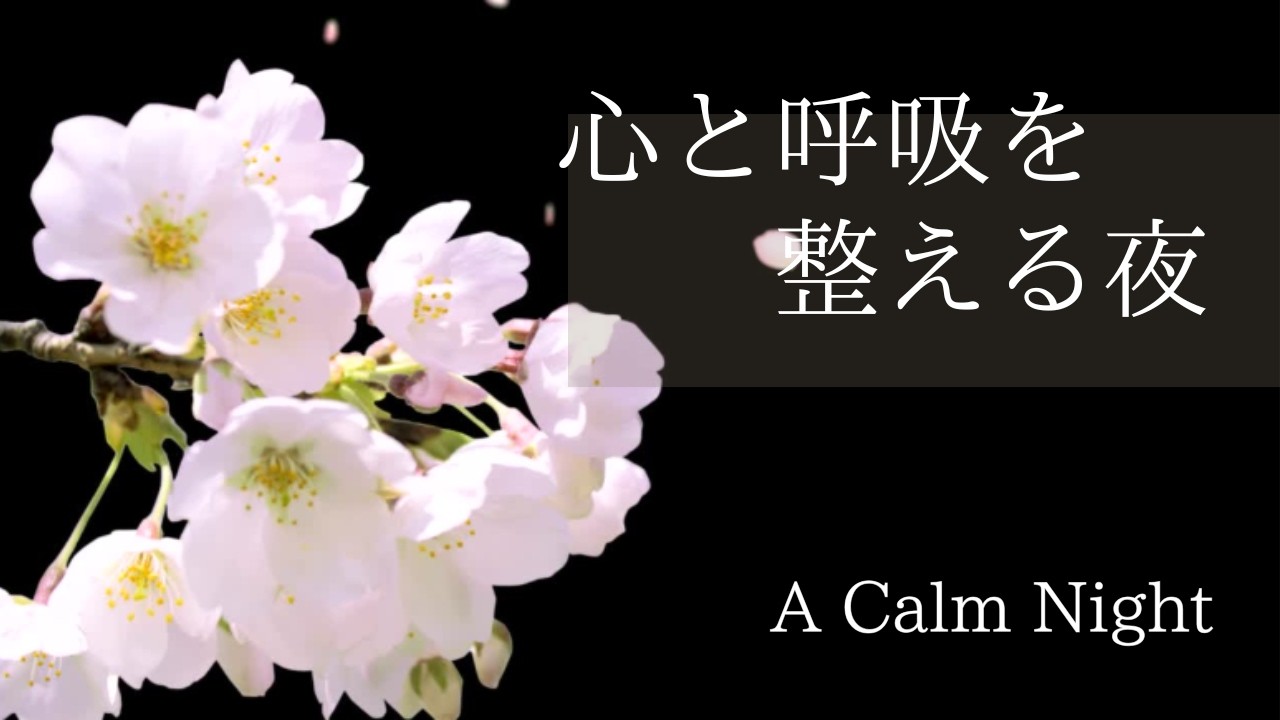 心と呼吸整える夜～A　Calm　Night～【癒し・リラックス】幸せな明日を迎えるためにFor a happy tomorrow