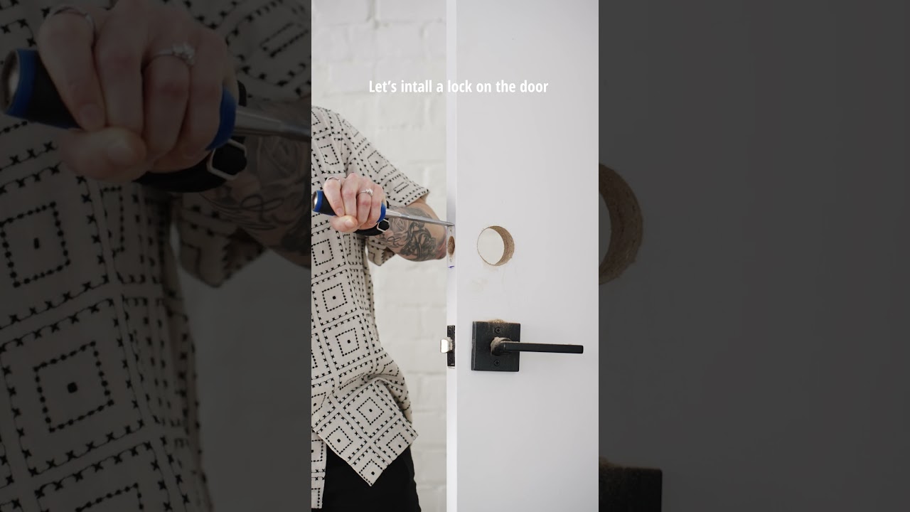 🔒 DIY Door Lock Install (Cordless Power!)