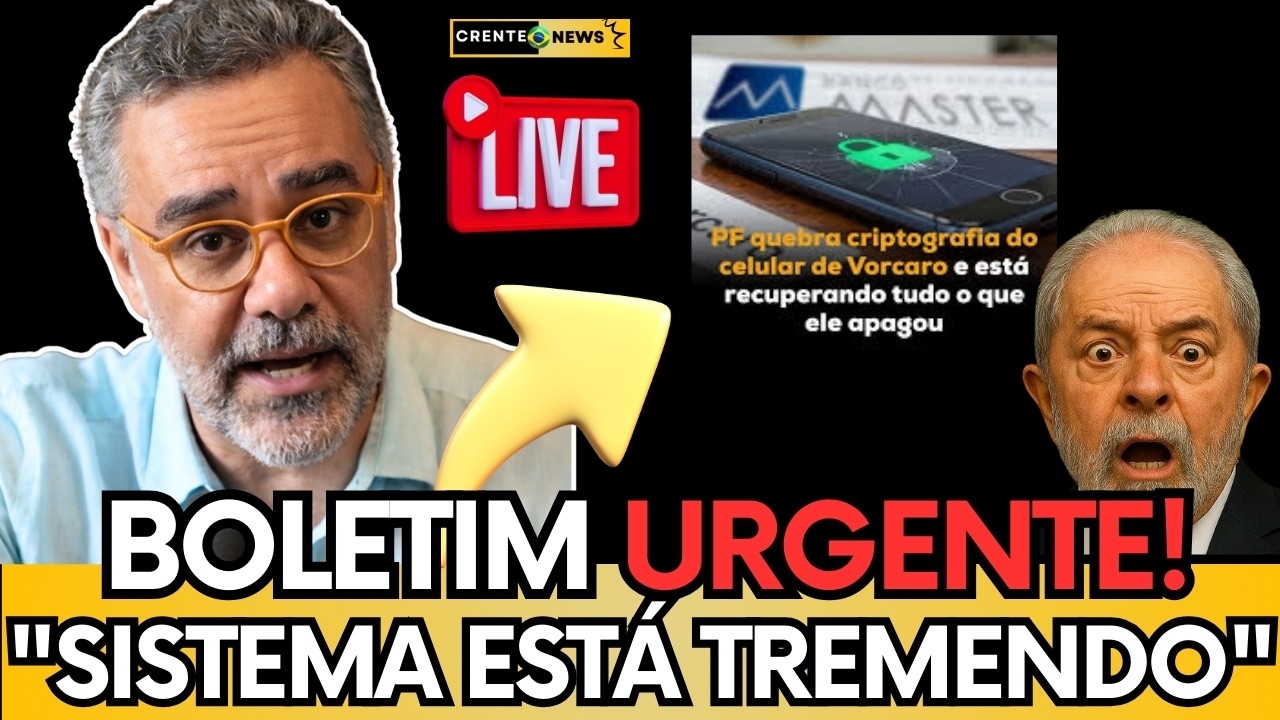 🚨 BOLETIM AO VIVO: NOVOS DADOS ATRIBUÍDOS AO CELULAR DE DANIEL VORCARO CHEGAM AOS BASTIDORES DO STF