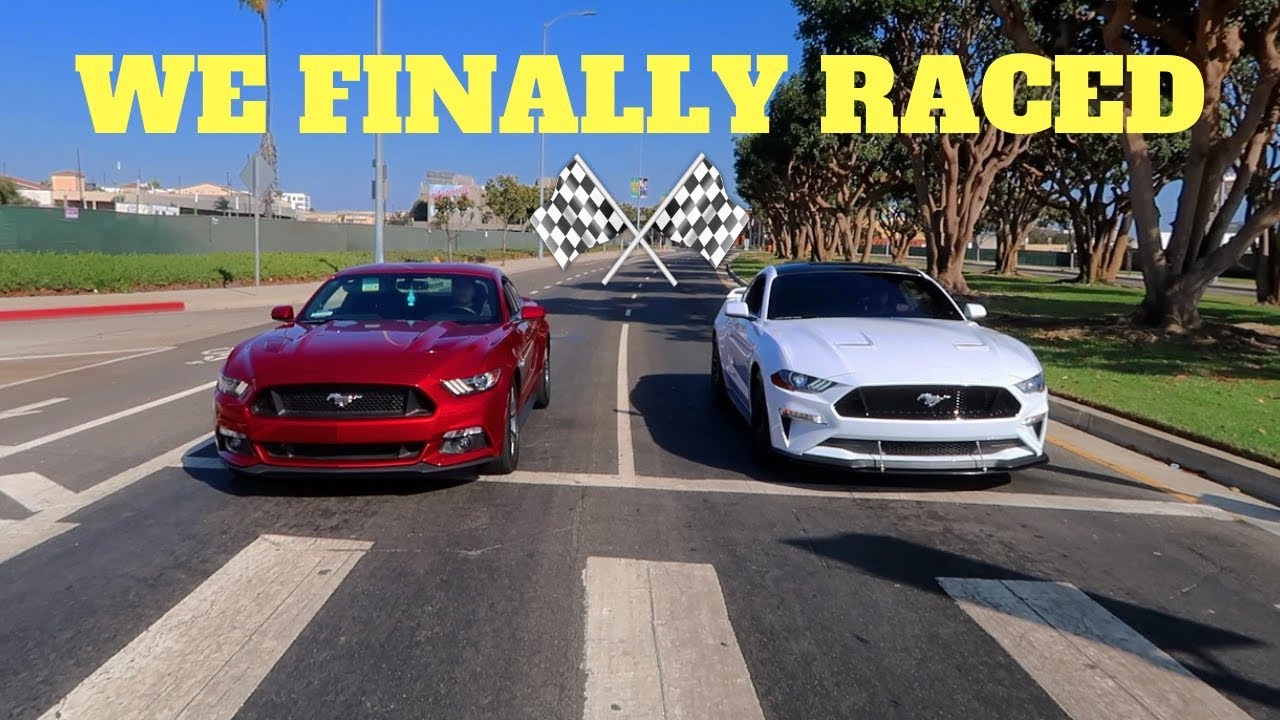 2018 Mustang GT Vs. 2016 Mustang GT RACE! WHO'S FASTER!?