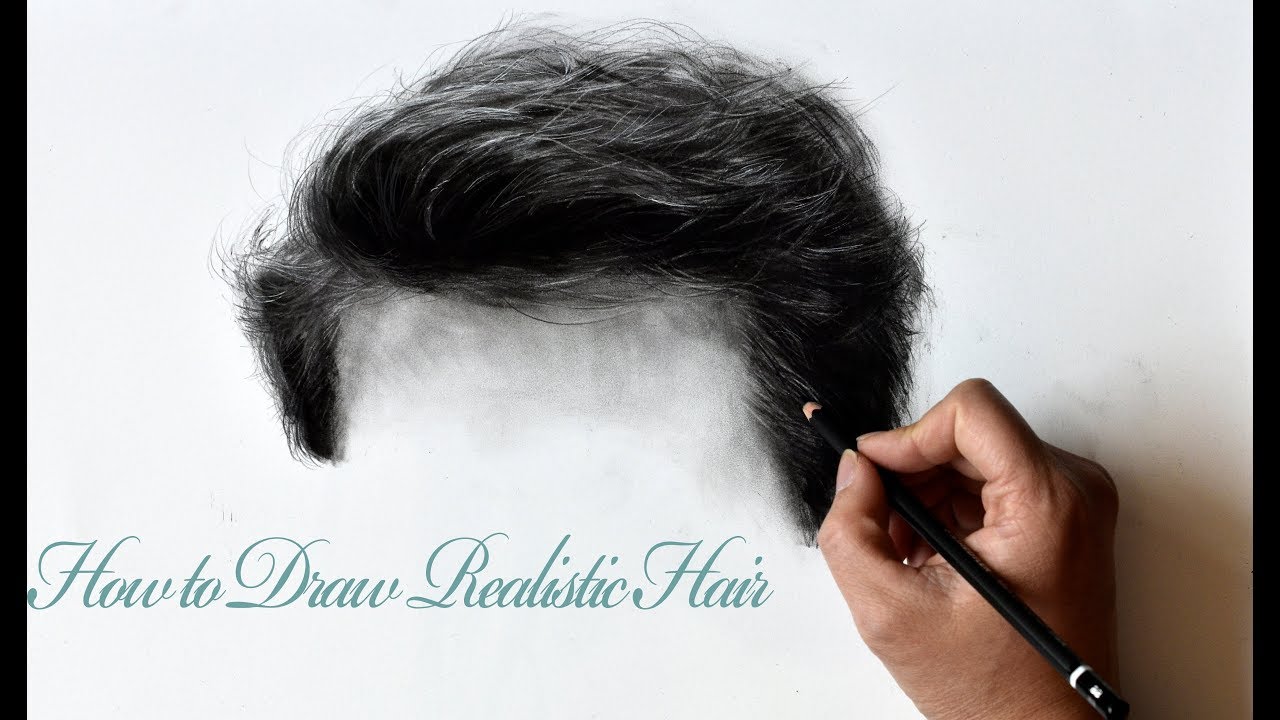 How to Draw Realistic Hair-Step by Step Drawing Tutorial