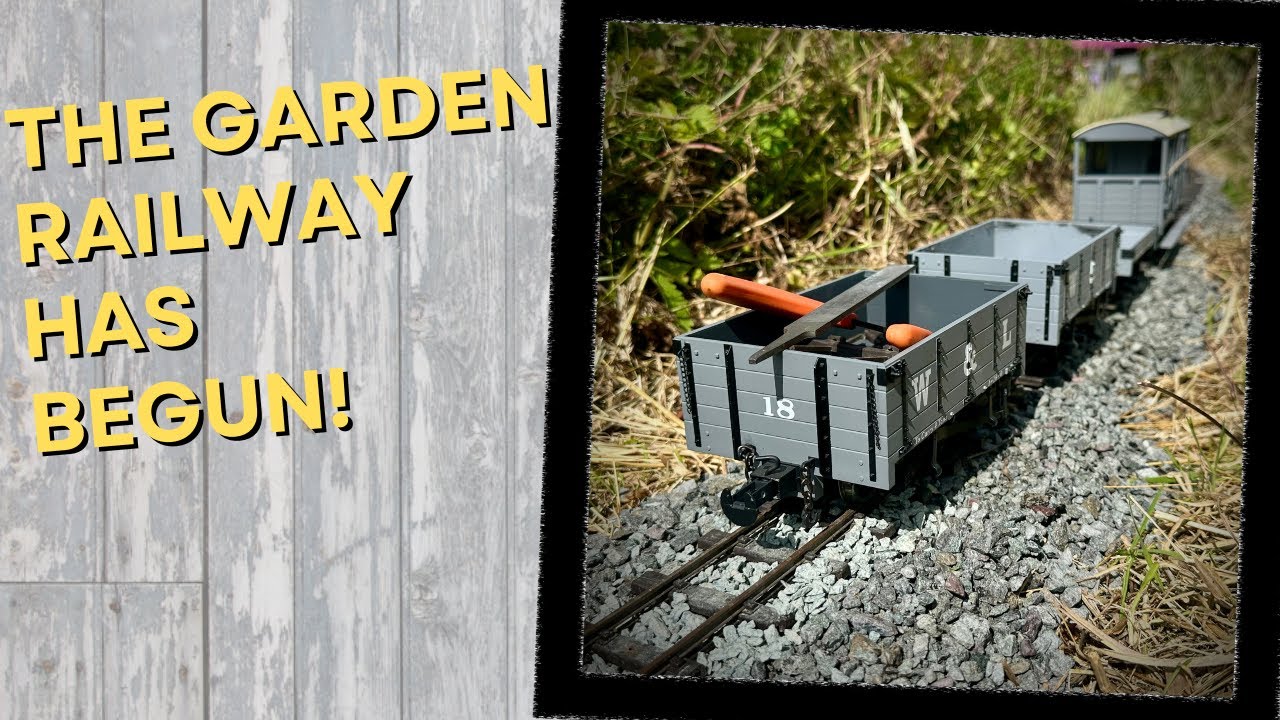 Epic Garden Railway Build Begins! - Laying Ballast & Track Plan!