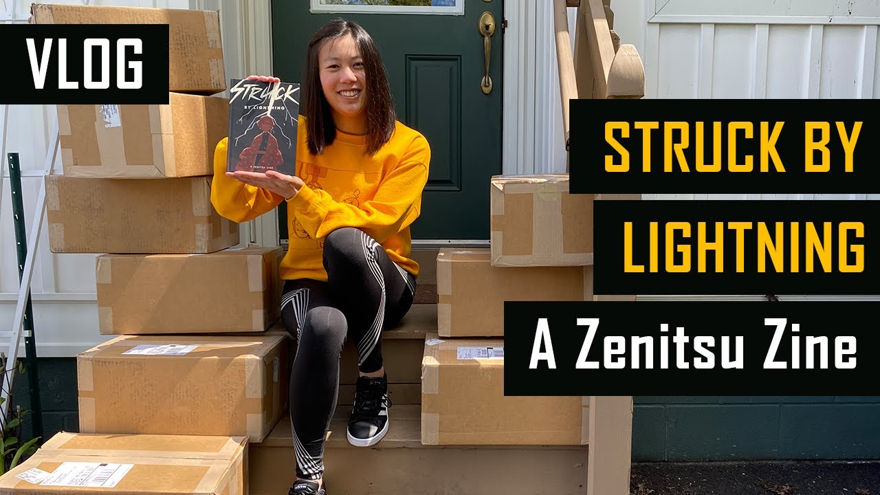 Packing orders for Struck by Lightning, a Zenitsu zine [VLOG]