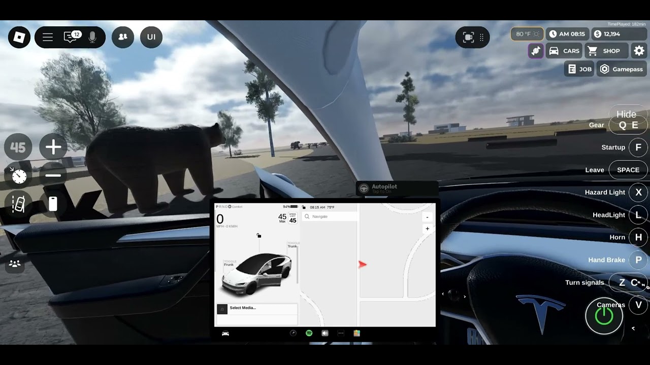 pov in the 2023 Tesla Model Y Long range
