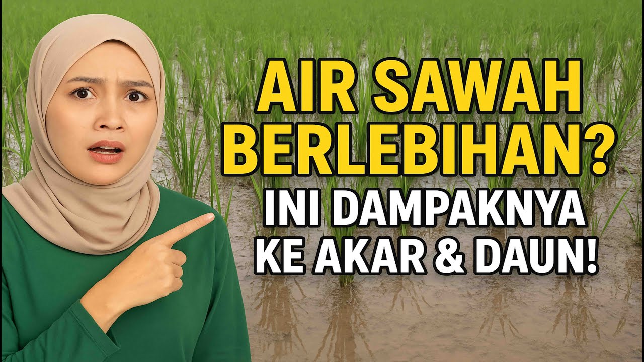 “Air Sawah Berlebihan? Ini Dampak Buruknya ke Akar dan Daun Padi!”