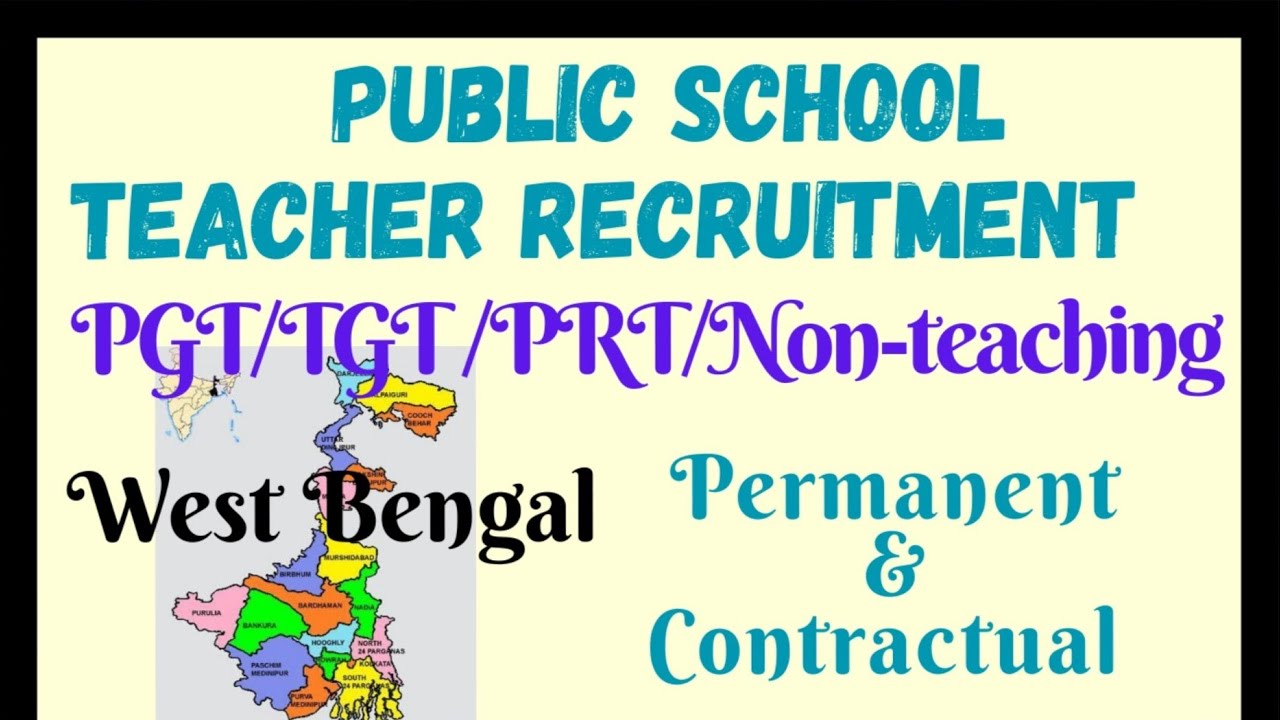 West Bengal Public School Teacher Recruitment 2026 || CBSE ICSE BOARD Private Schools