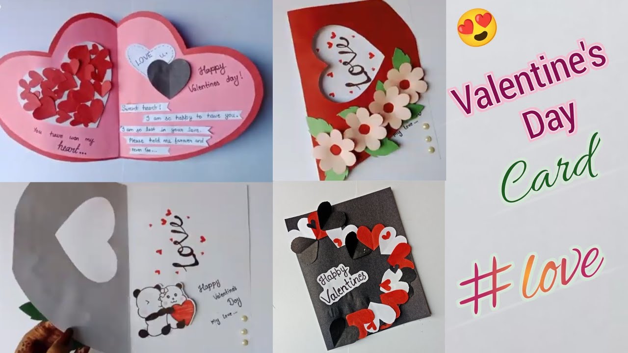 3 Beautiful Valentine's Day Card for Boyfriend l Valentine's Day Card Making l Complete Tutorial