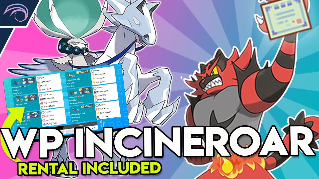 SERIES 8 ICE RIDER CALYREX + WP INCINEROAR TEAM VGC 2021 Competitive Pokemon Sword and Shield