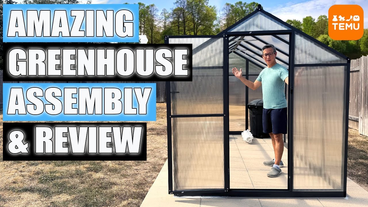 Bellan Home Greenhouse from TEMU - Assembly and Review