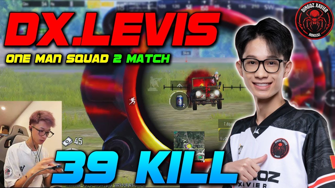 PUBG Mobile Vietnam : LeVis One man squad 2 Match Ep.493