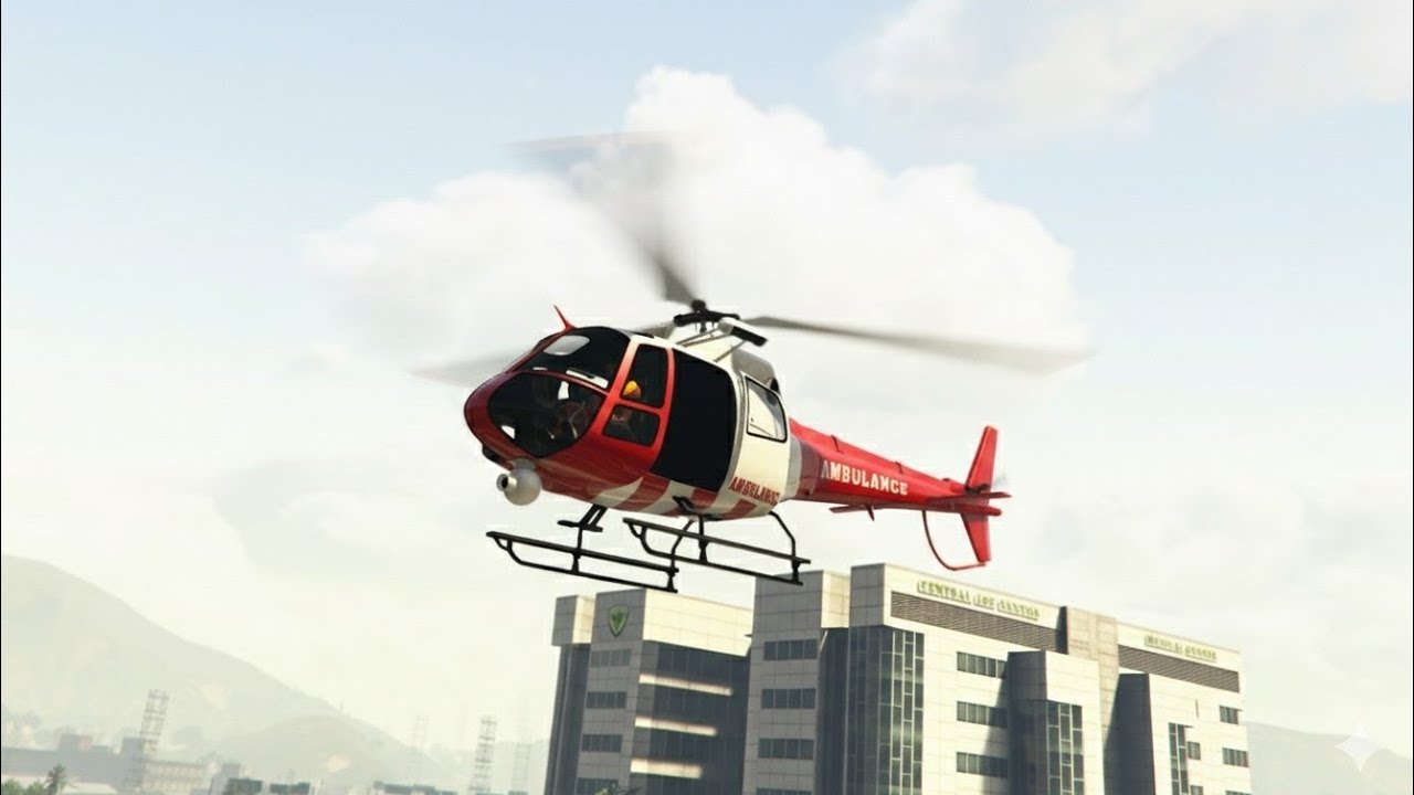 Grand Theft Auto V RP ep 9 Ambulance Helicopter PS5 gameplay!