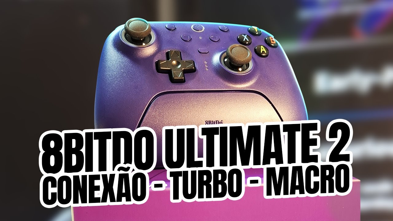 CONTROLE 8BITDO ULTIMATE 2: Como conectar no Nintendo Switch e usar TURBO E MACROS!