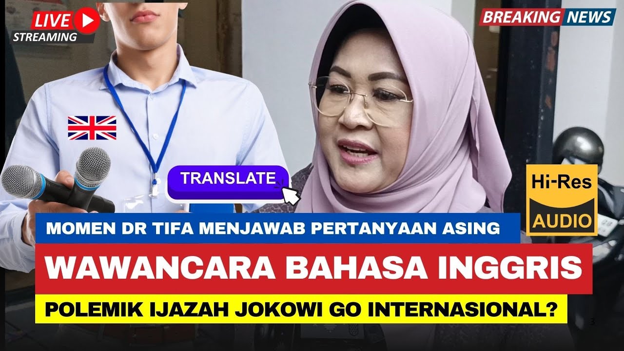 🔴 Momen Dr Tifa Diwawancara Bahasa Inggris❗Mengadu Ke Dunia Internasional di Polemik Ijazah Jokowi❗