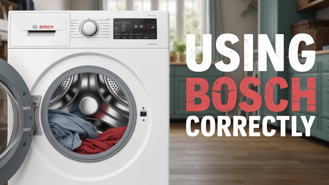 Как пользоваться стиральной машиной Bosch