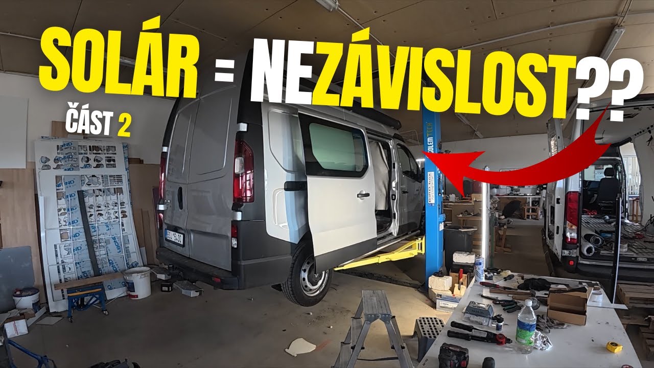 Přiděláváme SOLÁR a TOPENÍ! | Renault Trafic! | Montáž camping doplňků! | Část 2 | ⚙️🏕️