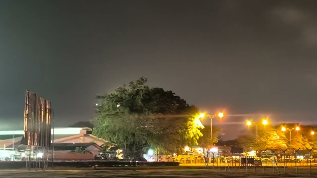 Mesmerize National Airlines B744 N569CA Night Landing at Kota Kinabalu International Airport 